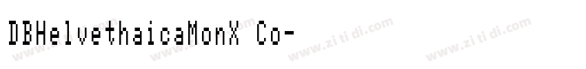 DBHelvethaicaMonX Co字体转换
